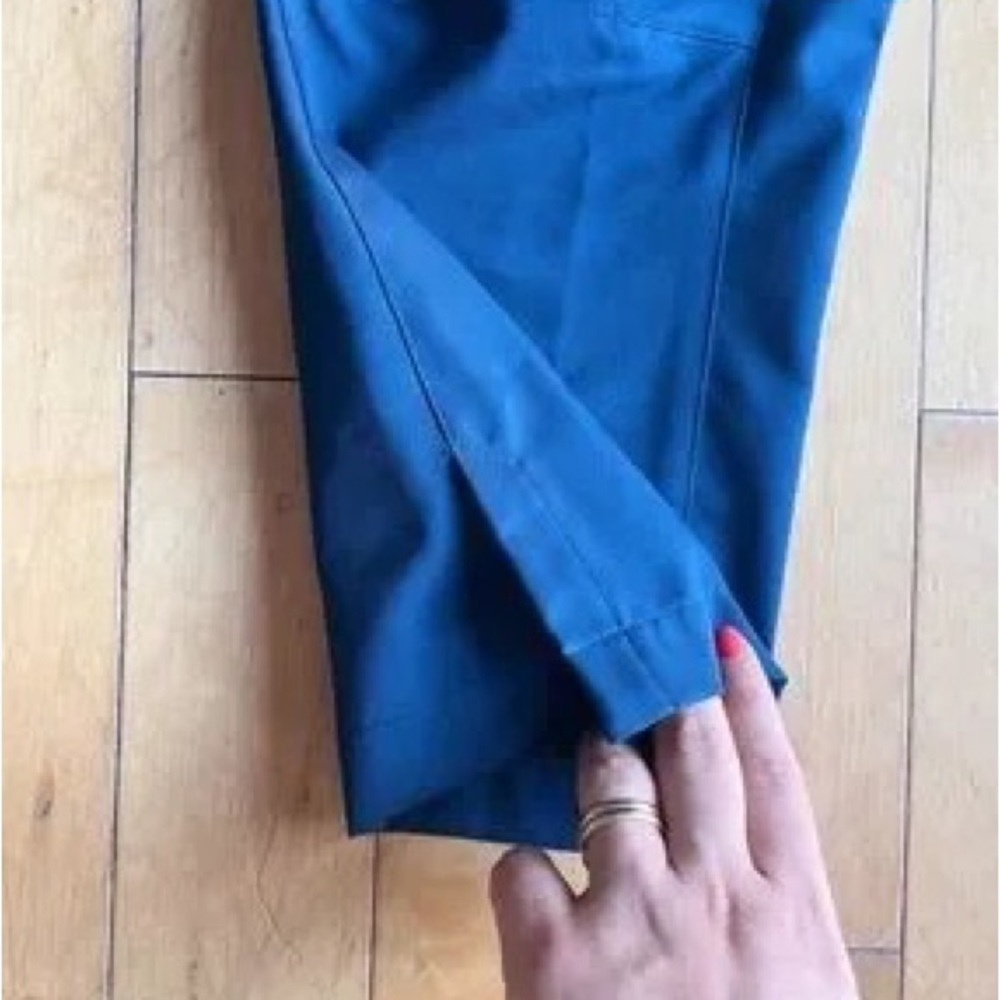 Cobalt Blue Cropped Pants - Picture 2 of 8
